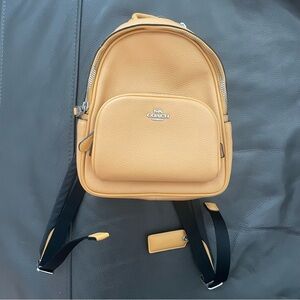 Coach Tan Leather Backpack